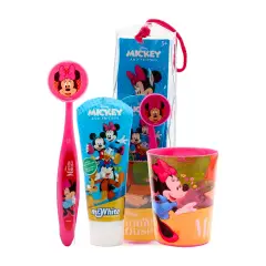 Minnie Pochette con Bicchiere Spazzolino Dentirficio 75 ml