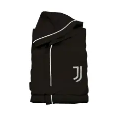 Accappatoio Microspugna 4-6 Anni Juventus Nero