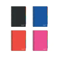 Quaderno Ppl Project Spiralato Ppl con Divisori Rigatura 5m