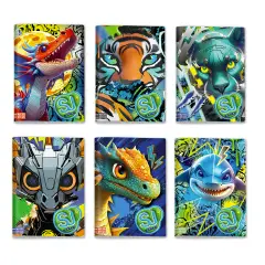 Sj Gang Animali Boy Quaderno A4 Maxi 96/100 Rigatura a