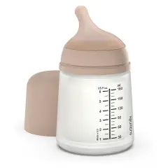 Biberon Zero Zero con Tettarella In Silicone Anticolica Flusso Adattabile 180 ml Medium