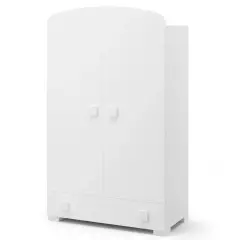 Armadio Evolution Bianco Con Pomoli Bianchi