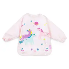 Bavaglino Impermeabile Soft Biby Fantasia Unicorno Rosa