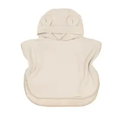 Poncho Accappatoio Waffle Bambino 2-4 Anni Warm White Bamboom