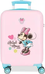 Minnie Imagine Trolley 50cm ABS 4 Ruote Rosa Turchese