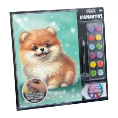 Quadro Crystal Art Diamantiny Level Up Volpino con 3000 Gemme
