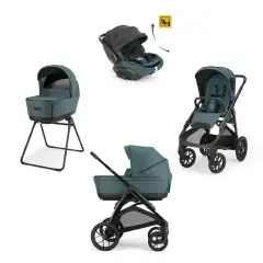 Aptica XT System Quattro Himalaya Blue Con Seggiolino Darwin-R-Reclinabile Evo e Telaio