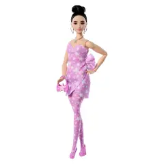 Barbie Deluxe Style N. 11 Abito Denim Rosa Con Stelle