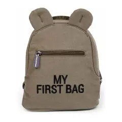 Childhome My First Bag Zaino Bambini Canvas Kaki