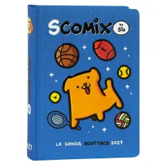 Scomix by Sio Diario Agenda 16 Mesi Medium Blu 12x16,5 cm