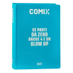 Comix Diario Agenda 16 Mesi Mini Azzurro