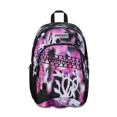 Zaino Scuola Seven Dual Buzzy Note Girl 32 Litri Tasca PC Tablet