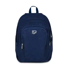 Zaino Scuola Seven Shiny Tech Blue Polite 30 Litri Tasca PC Tablet