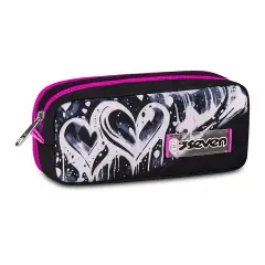 Portapenne Doppio Seven Plumpy Line Girl Organizer