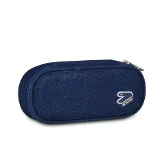 Portapenne Seven Shiny Tech Round Plus Blue Polite