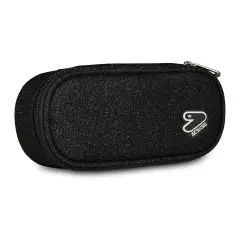 Portapenne Seven Shiny Tech Round Plus Jet Black