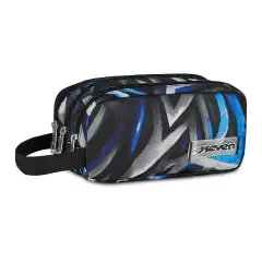 Bustina Astuccio 3 Zip Seven Freethink Boy Reflex Blue