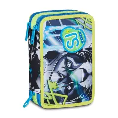 Astuccio 3 Zip Sj Gang Glace Panther Boy 45 Pezzi