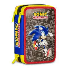 Astuccio 3 Zip Sonic The Hedgehog Speed Completo 44 Pezzi