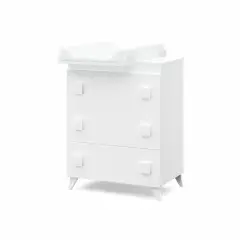 Mobiletto Fasciatoio Forever Bianco Con Prolunga di Erbesi