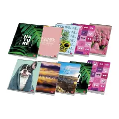 Quaderno Maxi Pigna Per Ragazze Fantasie Assortite 80gr Rigatura 1R