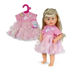 Baby Born Vestito Floreale Con Unicorno Per Bambola 43 Cm
