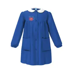 Grembiule Bambina Scuola Fiore Blu 7 Anni