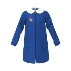 Grembiule Bambina Scuola Zip Ballerina Blu 9 Anni