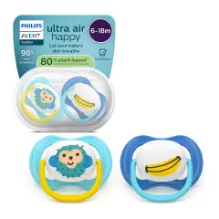 Ciuccio Philips Avent Ultra Air Collection 6-18M Scimmia/Banana