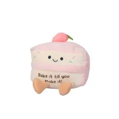 Peluche Fetta Di Torta Con Fragolina 23cm