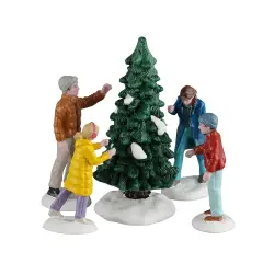 Lemax Our Perfect Tree 62622 – Scena Natalizia con Albero in Resina