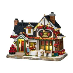 Lemax Poinsettia Lane Bed & Breakfast 65525 – B&B Natalizio Luminoso Caddington